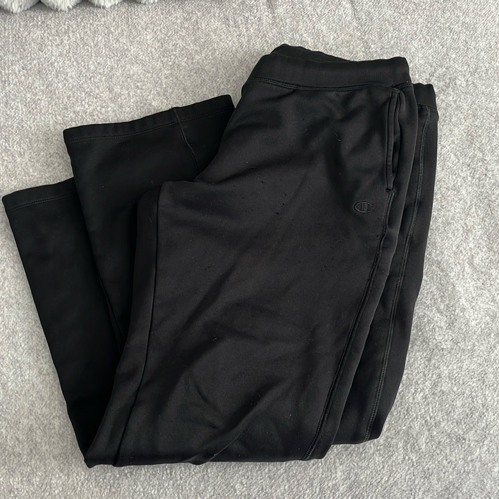 Black champs sweatpants